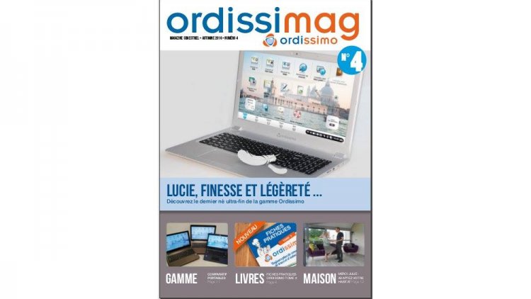 Nous avons le plaisir de vous annoncer la sortie de votre nouveau Ordissimag n°4. Tout comme les trois précédents numéros, ce 4ème Ordissimag contient des fiches pratiques ainsi qu'un zoom sur les nouveautés Ordissimo. Retrouvez également de nouvelles créations que vous avez postées sur le site Ordissinaute.fr sans oublier les rubriques histoire, de cinéma, de santé...

L'avez-vous reçu ?