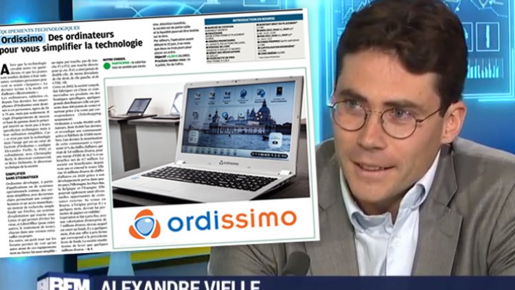 Comme vous le savez, Ordissimo franchit une nouvelle étape dans son histoire en s'introduisant en Bourse. Cette introduction en Bourse nous permettra d'étendre notre réseau de distribution en France et en Europe pour être encore plus près de vous !
Depuis le début de l'opération, de nombreux médias ont interviewé Alexandre Vielle, président et co-fondateur d'Ordissimo. BFM Business, Labourseetlavie.com, Le Revenu, Investir ou encore Boursier.com, ils ont tous parlé de cette belle aventure que nous écrivons ensemble depuis 15 ans.