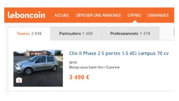 achat véhicule Le Bon Coin