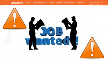 arnaques à l'emploi sur Le Bon COin