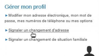 Changement d'adresse