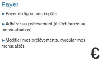 Avec le service de paiement en ligne proposé sur le site des impôts, vous pouvez dès à présent programmer le règlement de vos impôts. Deux modes de paiements s'offrent à vous "le prélèvement mensuel" réparti sur 10 mensualités ou le "prélèvement à l'échéance" étalé en 3 fois et sous forme de versements d'acomptes. Pour plus de détails, consultez la fiche !