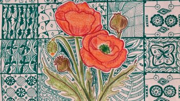 mes dessins: celui ci, le pavot 