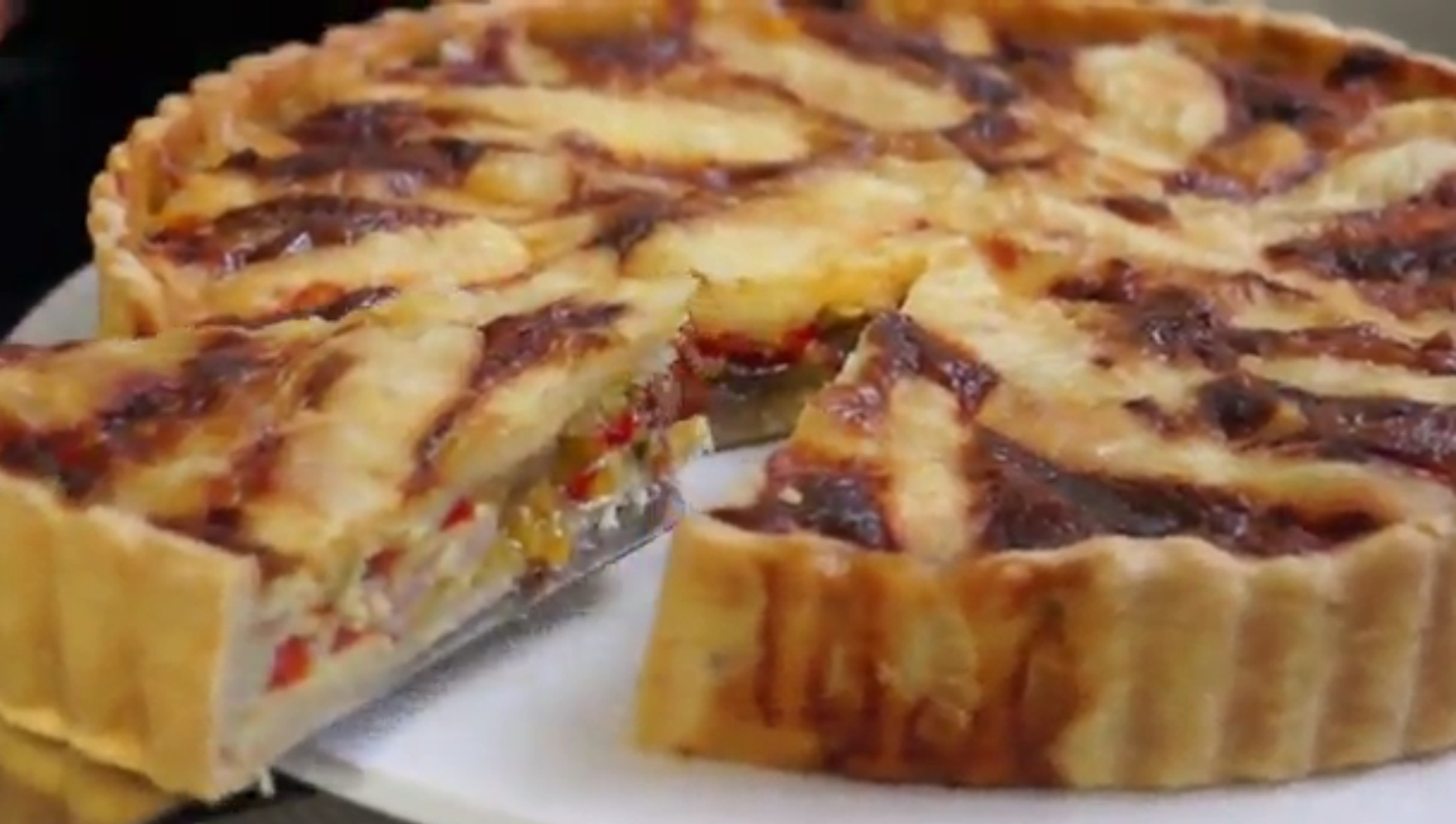 Tarte aux légumes et fromage raclette par Chef Hervé Ordissinaute