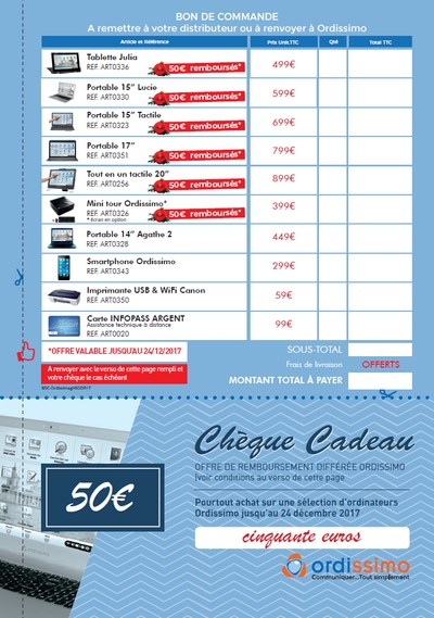 Bon de Commande offre de noel p1