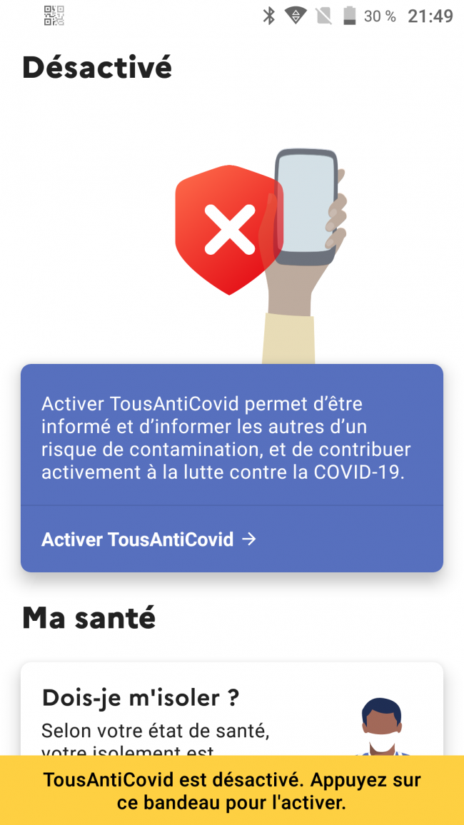 accès à anti covid