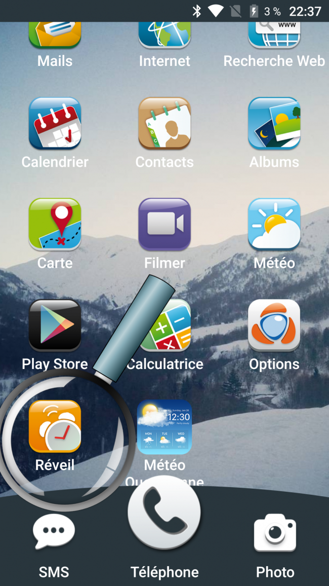 ouvrir l'application