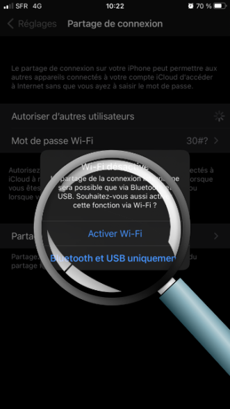 activer le wifi