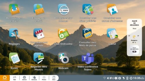 Page d'accueil avant maj