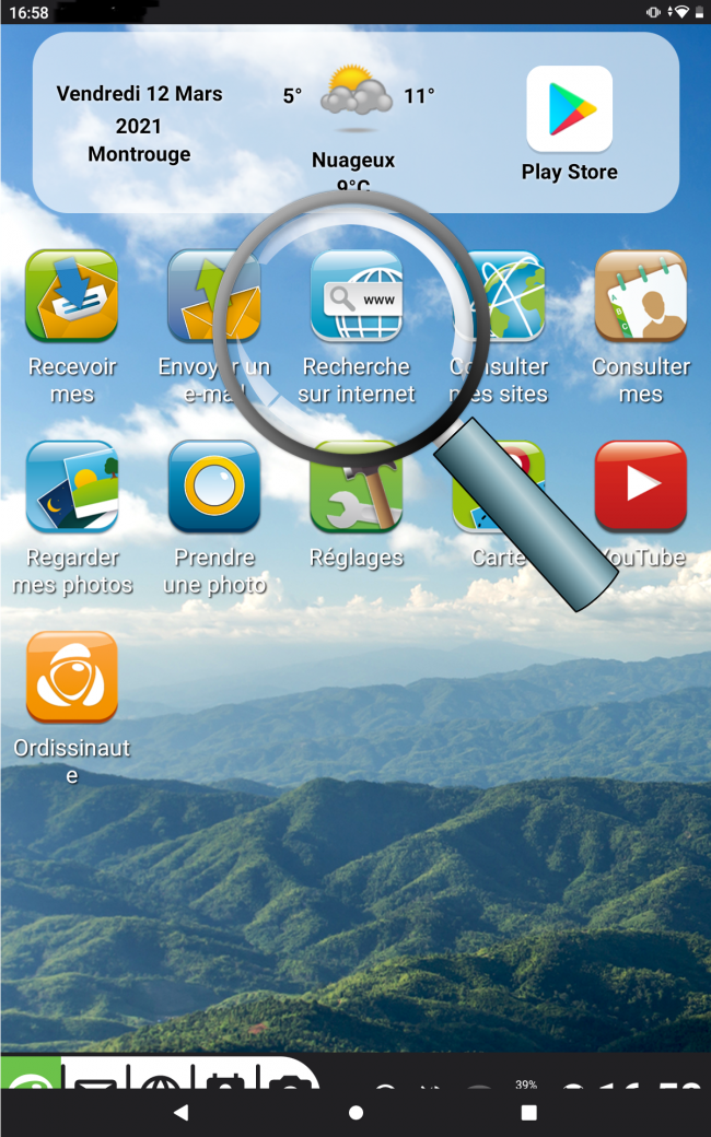 recherche sur internet