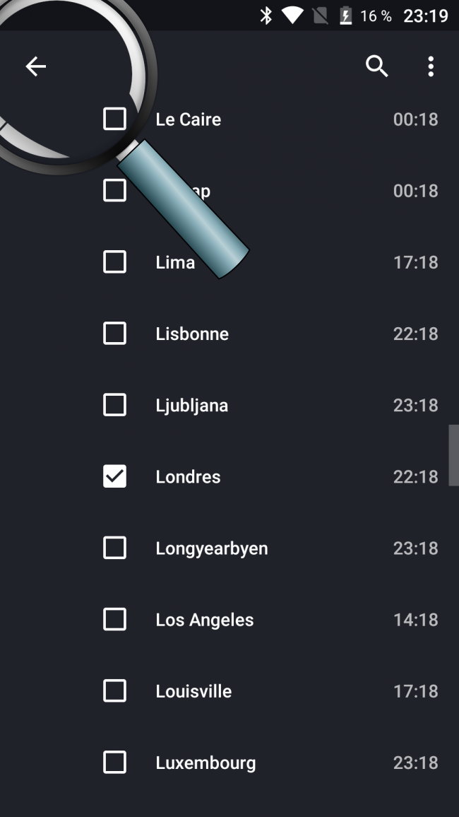 choisir le pays