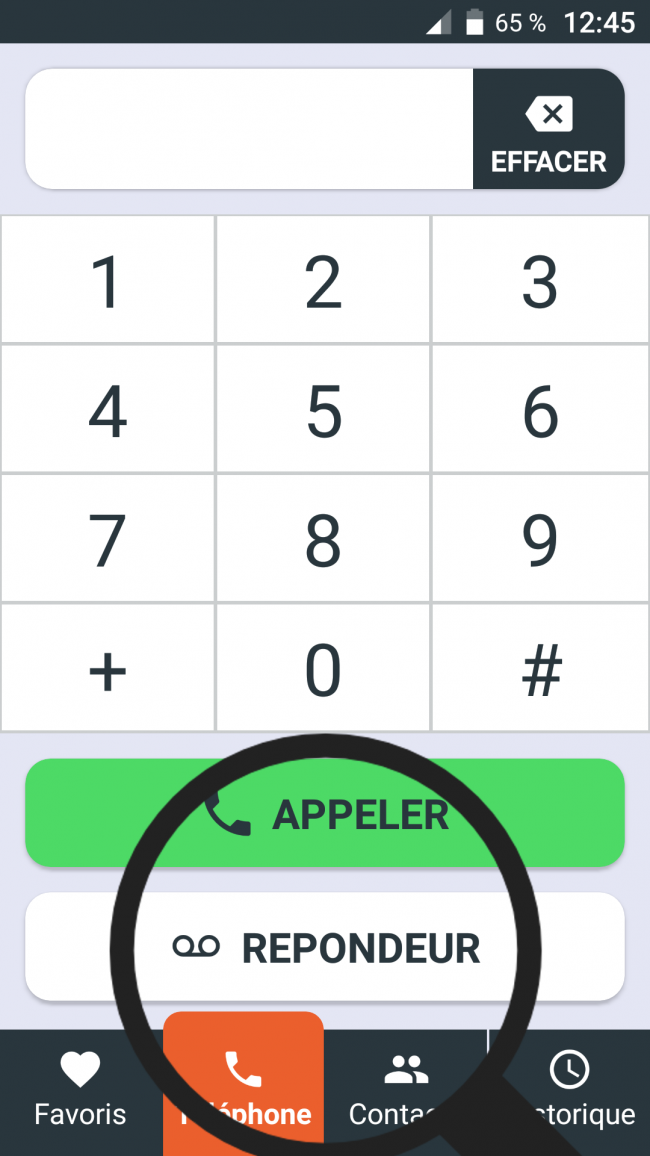 bouton repondeur