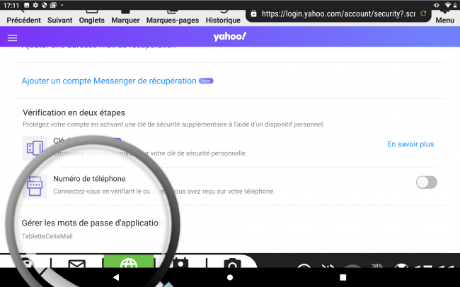 gérer les mos de passe