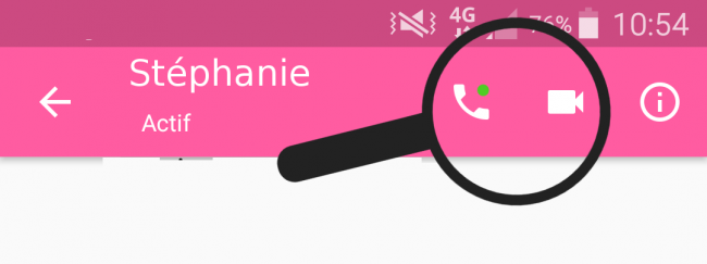 appeler un contact