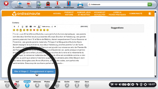 cliquer sur enregistrer