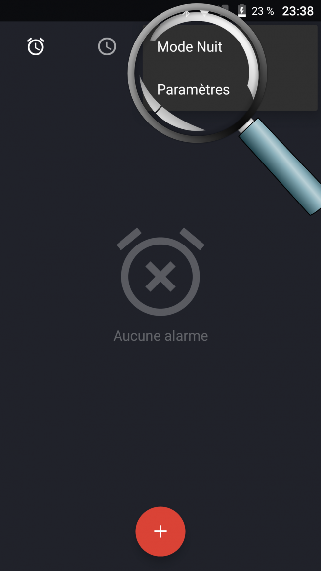 ouvrir les paramètres