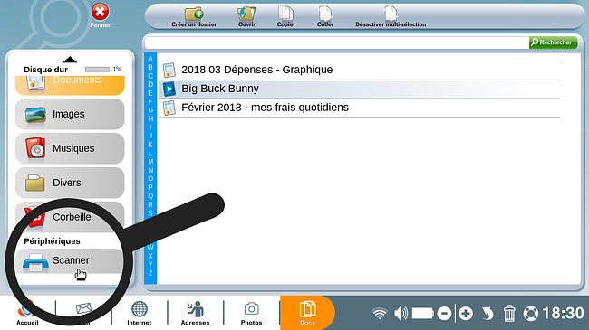 Scanner un document avec une imprimante multifonctions - Fiches