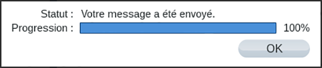 message envoyé