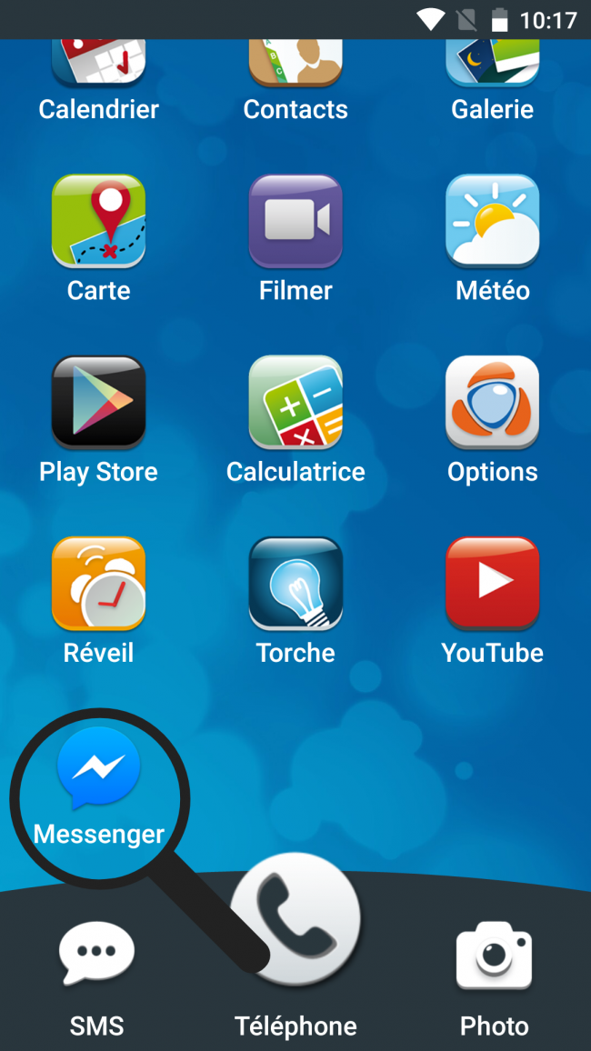 ouvrir messenger