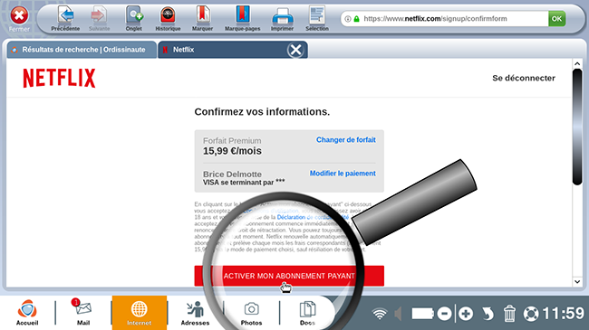 activer mon abonnement payant