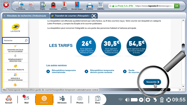 cliquer sur souscrire