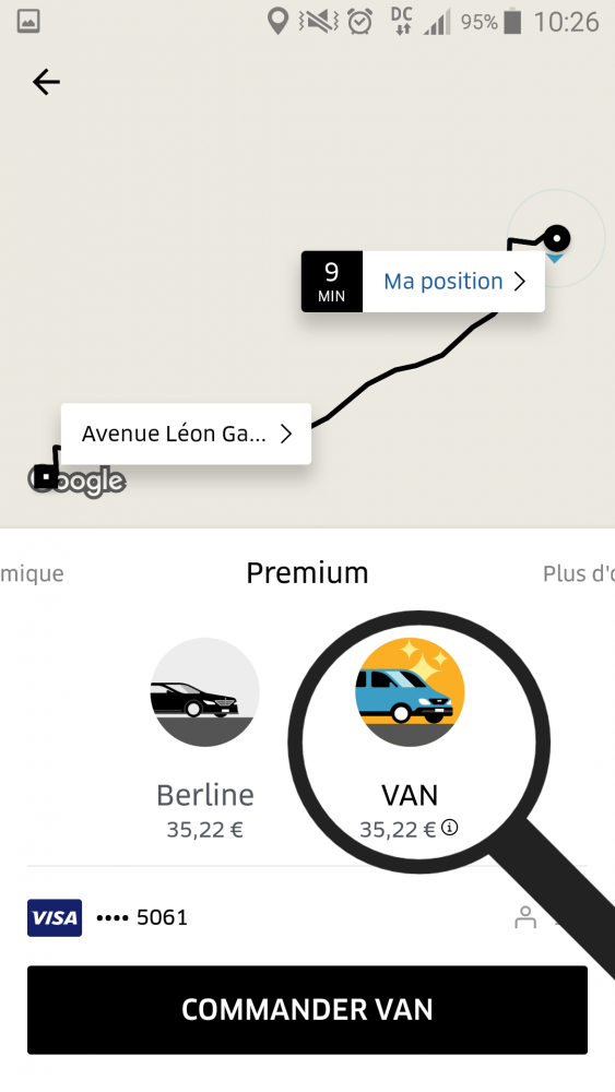 choisir un uber premium