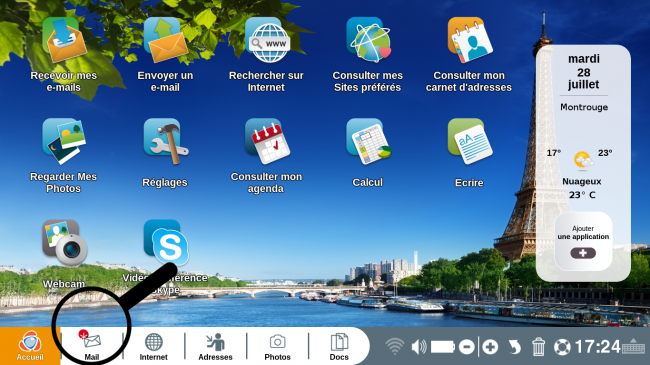 Cliquez sur votre boîte email