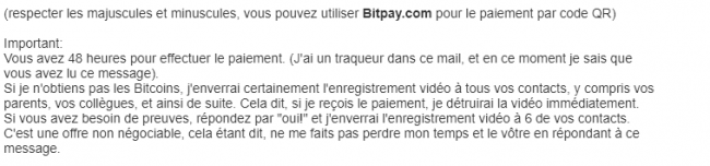 arnaque e-mail webcam