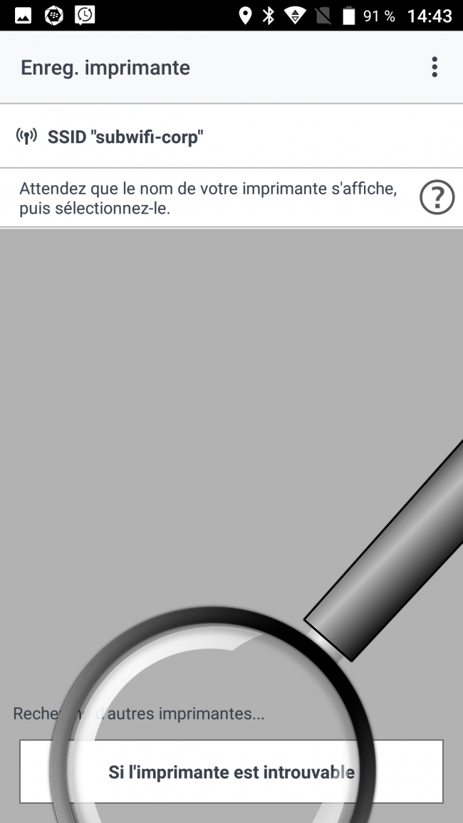 Recherche imprimante