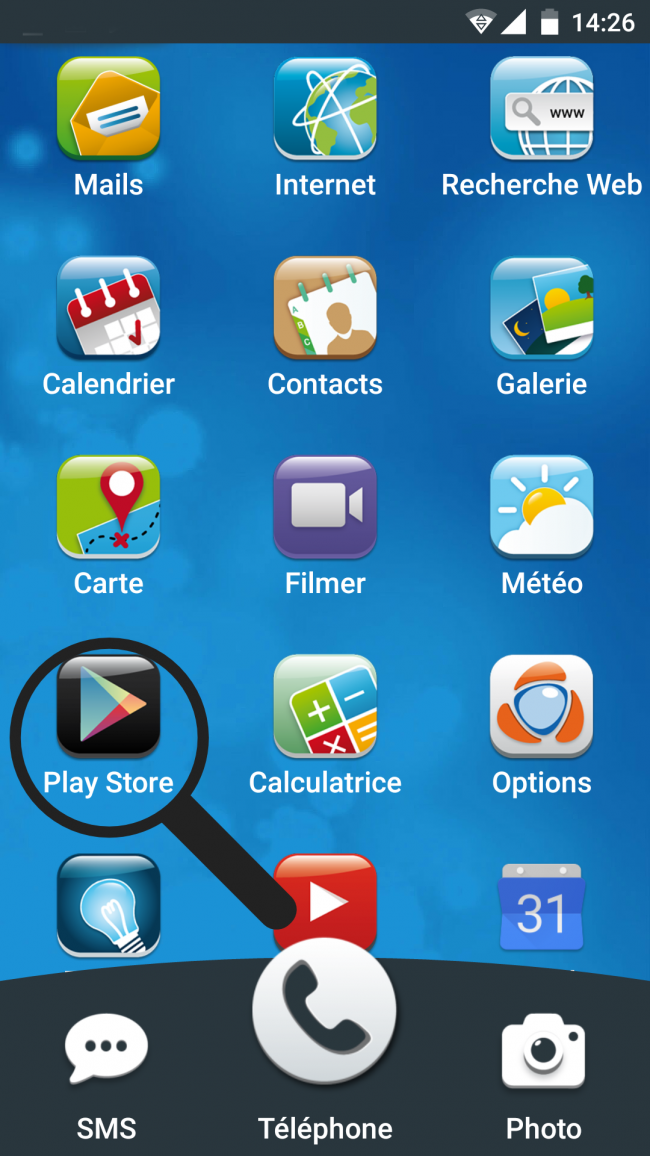 accéder au playstore