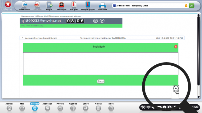 répondre au mail