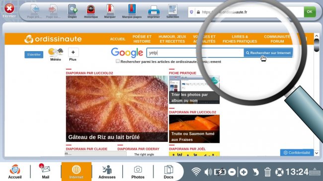 rechercher sur internet