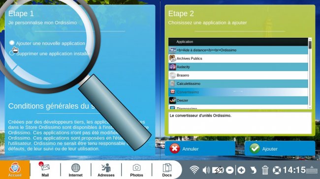 ajouter une application