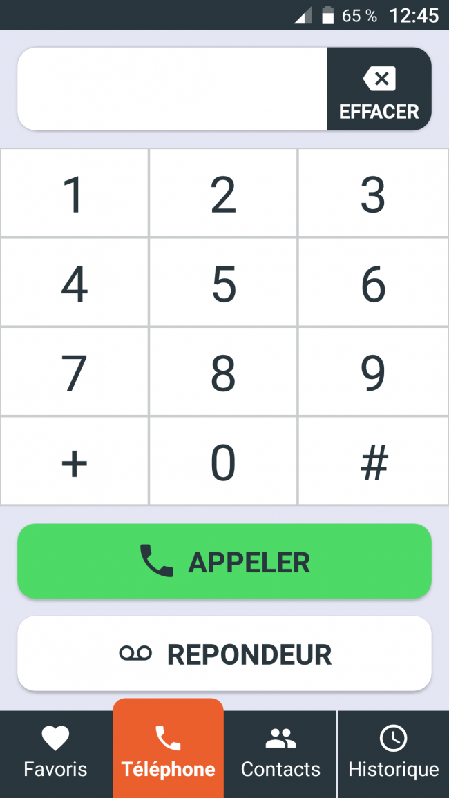 utiliser le clavier tactile