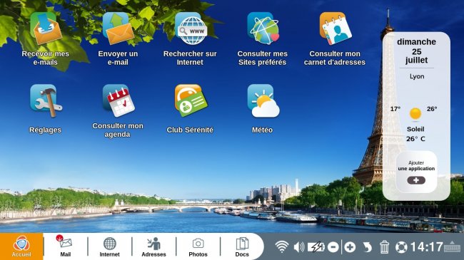 apercu de l'application installée