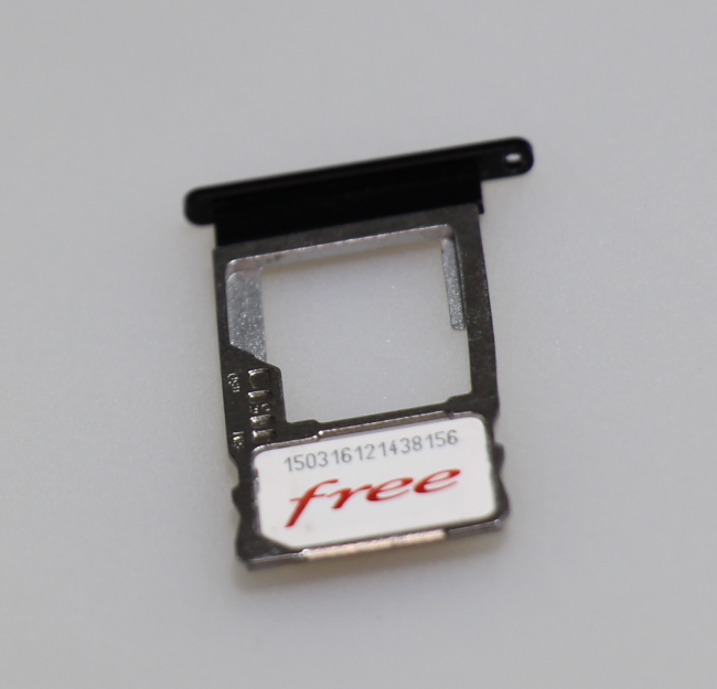 carte sim installée
