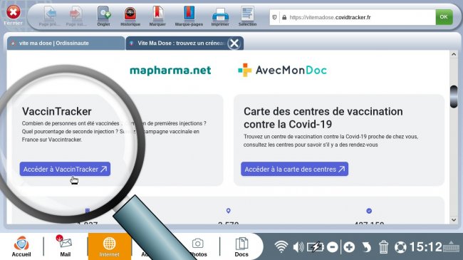 ouvrir vaccin tracker