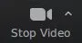 le bouton stop video
