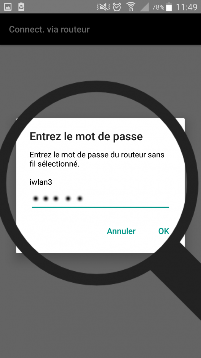 mot de passe du routeur
