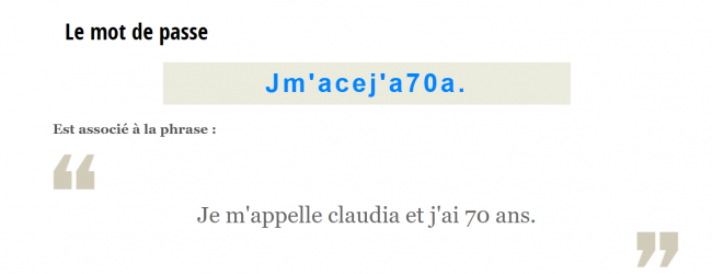 mot de passe