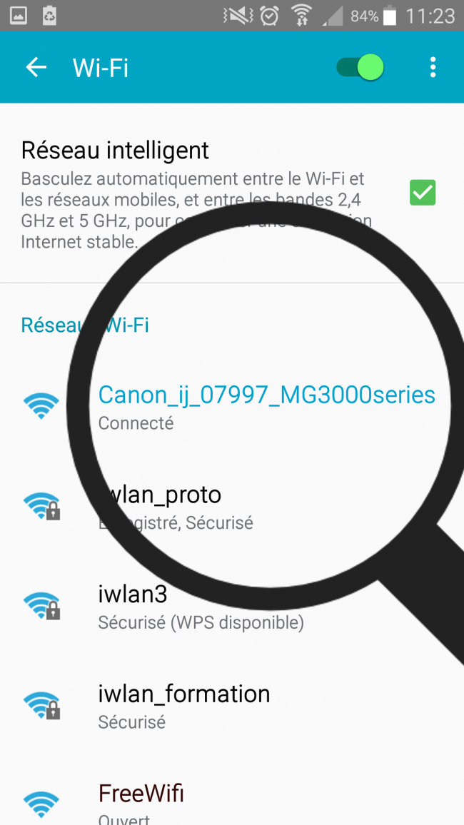 wifi recherché