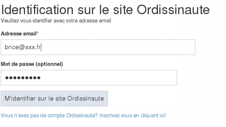 s'identifier sur le site Ordissinaute.fr