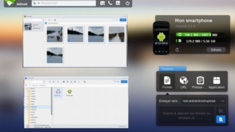 vignette Transférer les photos ou documents depuis ou vers son smartphone Android grâce à AirDroid