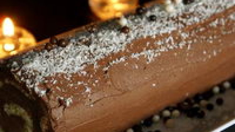 Une bûche de Noël préparée par notre chef ordissinaute Minou. De quoi régaler vos invités !