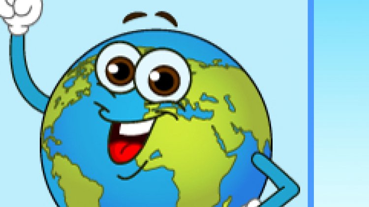 sur les bancs de l'école ,j'adorais l'histoire,,la géographie me passionnait moins 

mais JB44 a trouvé une solution  imparable  pour  s'y intéresser
une  telle mappemonde   éveille à la découverte  des 'continents " 