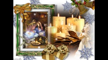 Sur la musique douce de James Edward, voici un diaporama de cartes de Noël traditionnelles. Ce sont de splendides cartes qui défilent sous nos yeux. L'étoile du berger nous guide vers le petit Jésus qui vient de naître... 