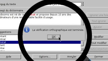 Ecrire avec le correcteur d'orthographe