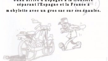 C'est l'histoire de Juan qui passe la frontière régulièrement avec un sac de sable, Monsieur le douanier s'interroge à chacun de ses passages...
