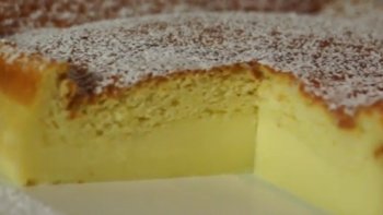 Recette du gâteau magique vanille et fleur d'oranger par Chef Hervé