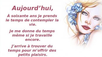"Hier encore j'avais 20 ans..." C'est par ces quelques mots que commence cette douce poésie partagée par notre ordissinaute Titine.